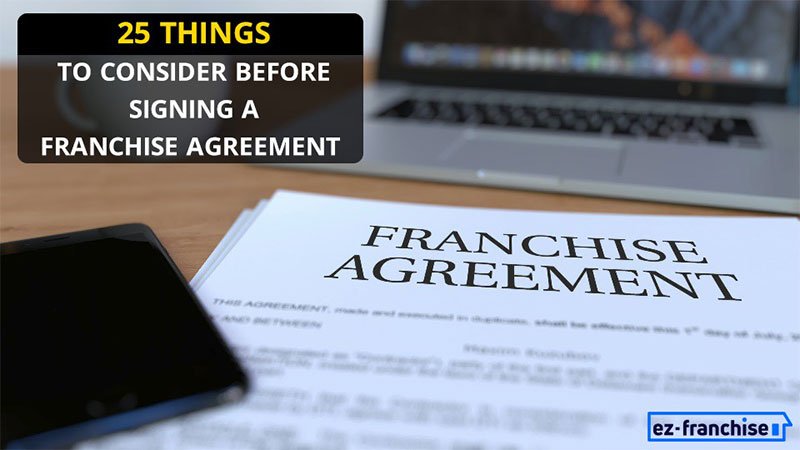  things to consider while signing a franchise agreement